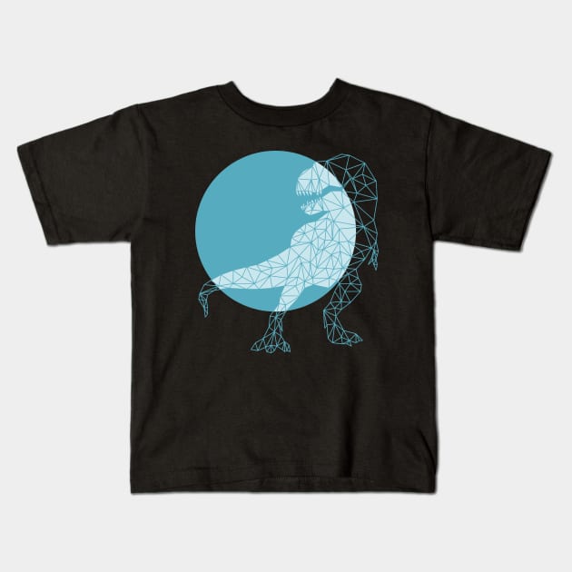 Tyrannosaurus Geometric 3 Kids T-Shirt by SpareFilm